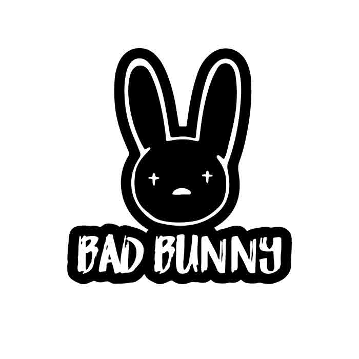 Bad Bunny Red Heart SVG