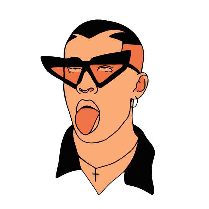Bad bunny svg & png free cut files download