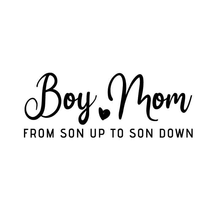 boy mama, mom of boys - free svg file for members - SVG Heart