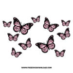 Butterfly Starbucks Wrap SVG & PNG Cut Files free downloads. You can use cut files with Silhouette Studio, Cricut for your DIY projects.
