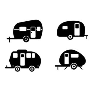 Camper Trailer Free SVG File
