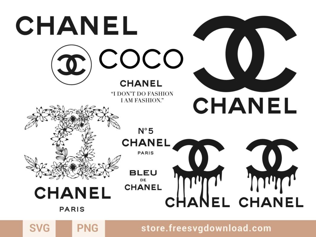 Chanel Svg cut files for cricut, chanel png, chanel logo svg, chanel drip svg, louis vuitton logo, chanel flower svg, gucci svg, fashion brand svg