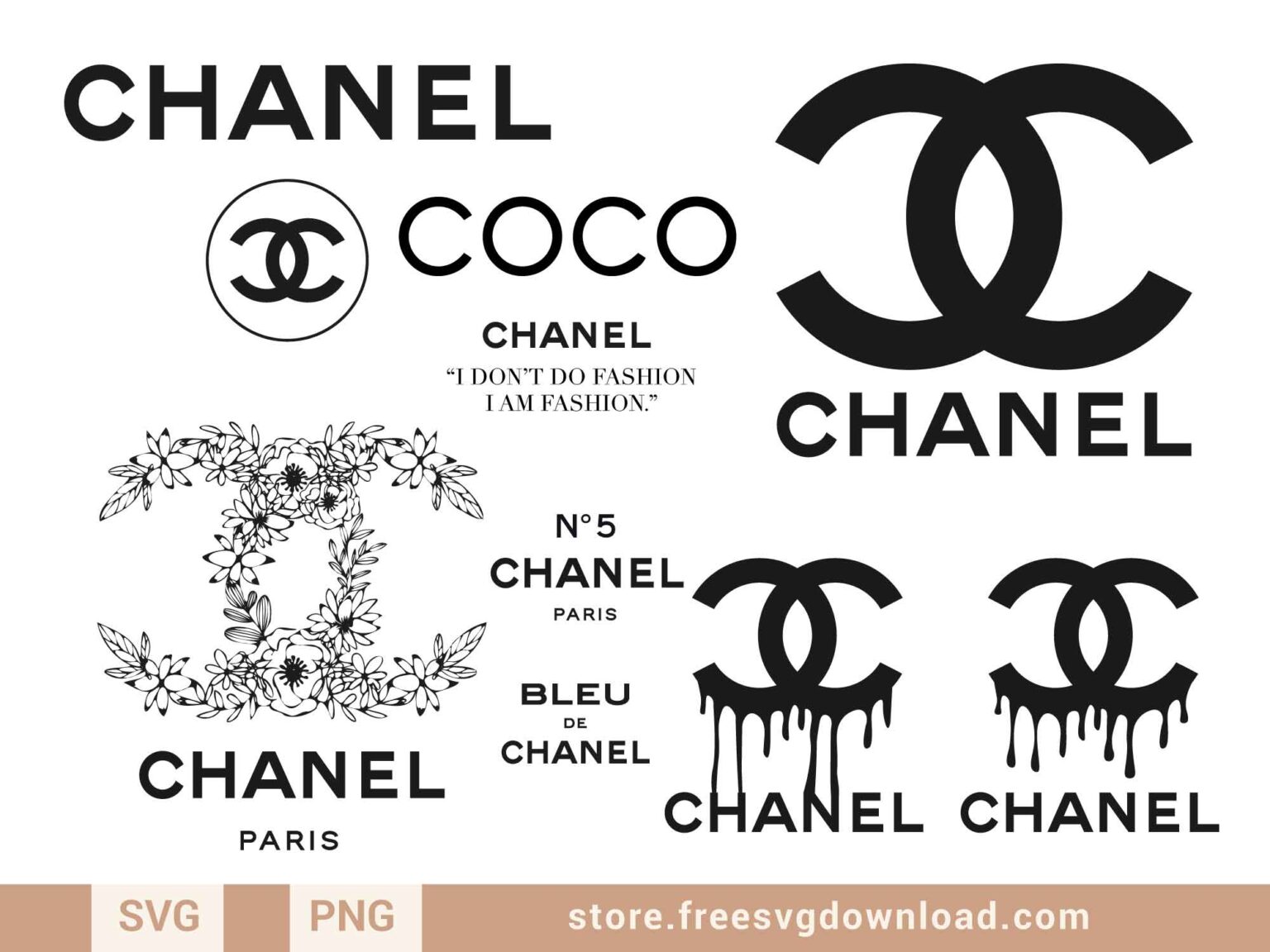 Chanel Drip Logo Nail Art Ideas - wide 2