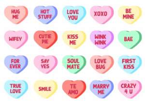Conversation heart Free SVG Download cut files PNG