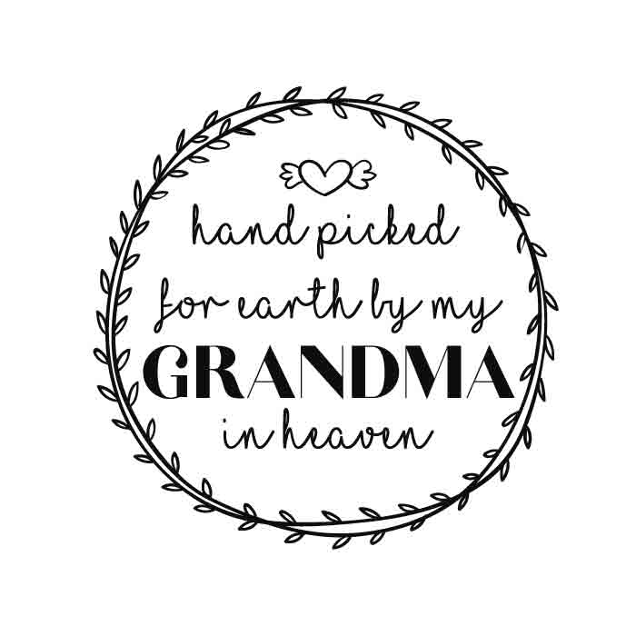 Download Grandma In Heaven Svg 1 Baby Onesies Free Svg Download