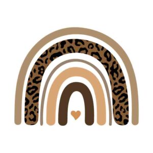 Leopard Rainbow SVG & Png free svg cut files boho rainbow svg free download