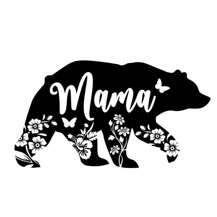 Mommy Bear SVG Mommy and Me Cut Files Mommy and Me Outfits Momma SVG Mama Bear Buffalo Hot Pink Plaid SVG Buffalo Plaid Svg
