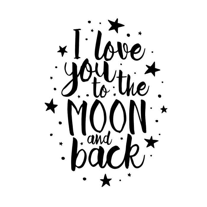 Moon and back SVG & PNG free download