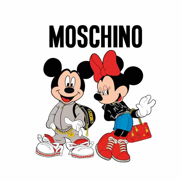 Moschino Mickey SVG png cut files download