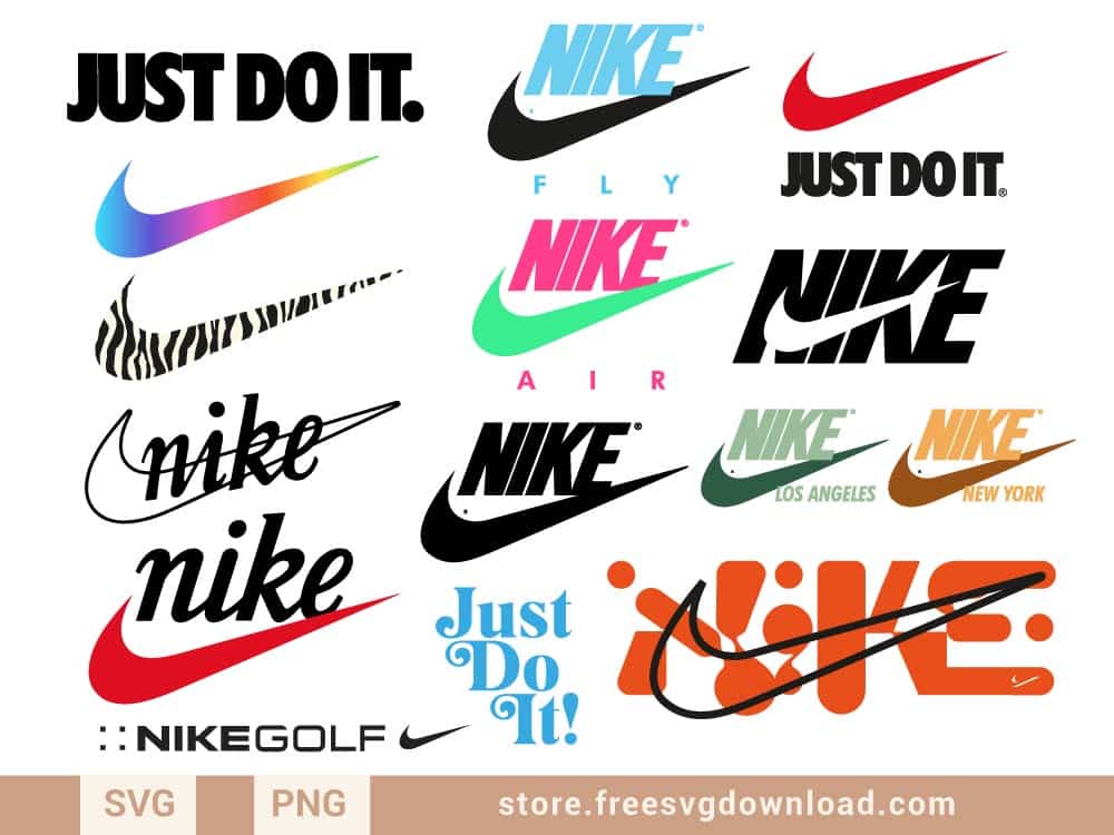 Nike Just Do It Black SVG, Download Nike Logo Vector File, Nike