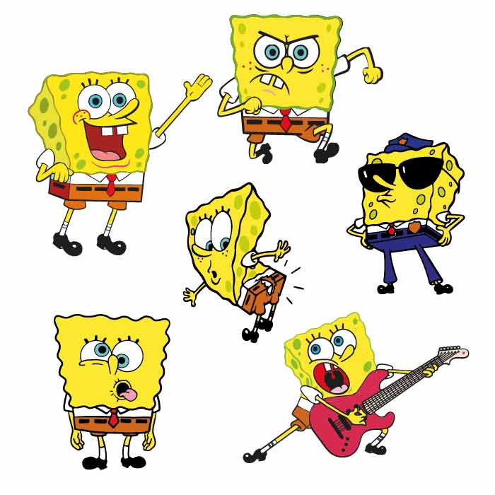 Spongebob free SVG & PNG Download cut files