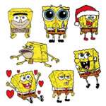 Spongebob SVG & PNG Download cut files 2