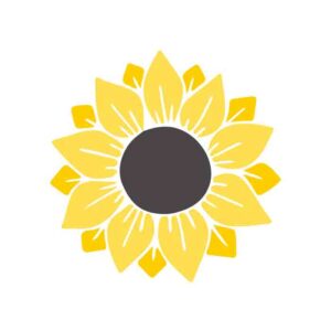 Sunflower SVG PNG 2 free download cut files