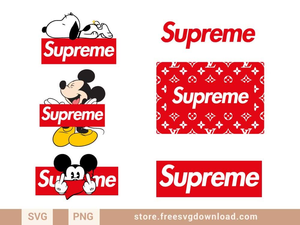 Louis Vuitton Supreme SVG Free - Free SVG files