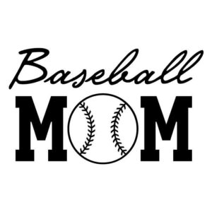 Baseball mom SVG & png free download