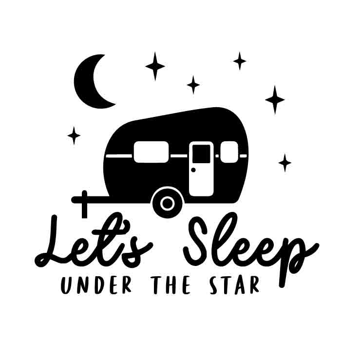 Lets sleep under the star SVG free download