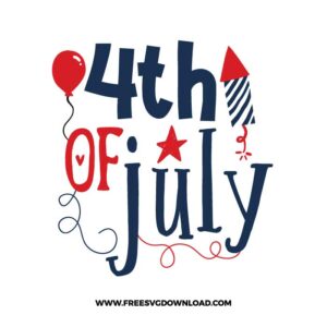 4th of July Free SVG File