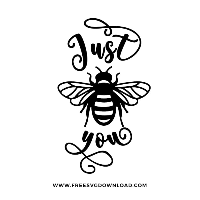 Just bee you SVG PNG cut files download