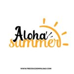 Aloha summer SVG & PNG free summer cut files