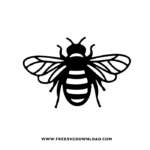 Bee SVG PNG free cut files download