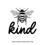 Bee Kind SVG PNG free cut files download
