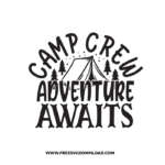 Camp Crew SVG & PNG free camping cut files