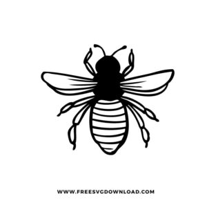 Free bee SVG PNG cut files download