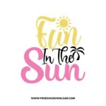 Fun in the sun free SVG & PNG free summer cut files