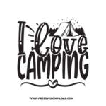 I love camping SVG & PNG free camping cut files
