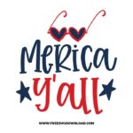 Merica yall SVG & PNG free 4th of July cut files