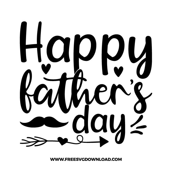 Happy fathers day SVG & PNG - Free SVG Download