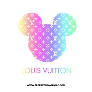 Louis Vuitton Mickey Mouse Free SVG File