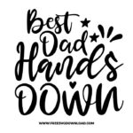 Best dad hand down SVG for cricut, fathers day svg, daddy svg, best dad svg, father svg, dad life svg, papa svg, funny dad svg, best dad ever svg, grandpa svg, new dad svg, father and son svg, step dad svg