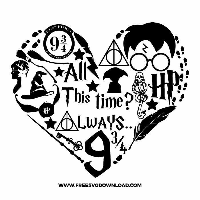 Harry Potter SVG & PNG Free Cut Files - Free SVG Download
