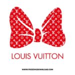 Louis Vuitton Mickey Mouse bow SVG, Louis Vuitton pattern SVG & PNG free cut files download cricut, chanel svg free, gucci svg free