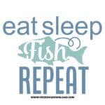Eat Sleep Fish Repeat SVG free cut files, fishing svg, fish svg, fisherman svg, fishing hook svg, hunting svg, fishing dad svg, lake life svg, lake svg, hunting fishing svg, fishing lure svg