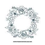 Floral Starbucks Wrap SVG & PNG, SVG Free Download, SVG for Cricut Design Silhouette, flower starbucks wrap svg, rose starbucks wrap svg