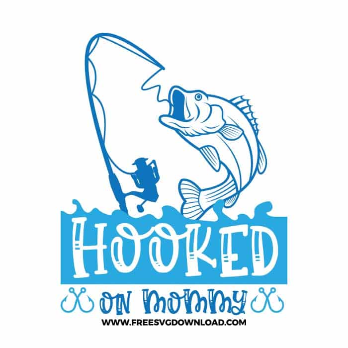 HOOKED ON Mommy SVG free cut files, fishing svg, fish svg, fisherman svg, fishing hook svg, hunting svg, fishing dad svg, lake life svg, lake svg, hunting fishing svg, fishing lure svg