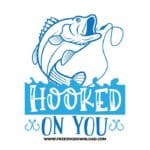 HOOKED ON You SVG free cut files, fishing svg, fish svg, fisherman svg, fishing hook svg, hunting svg, fishing dad svg, lake life svg, lake svg, hunting fishing svg, fishing lure svg