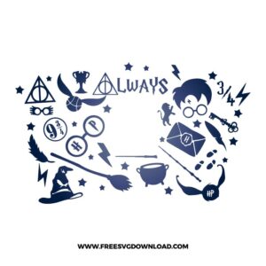Harry Potter Starbucks Wrap Free SVG File