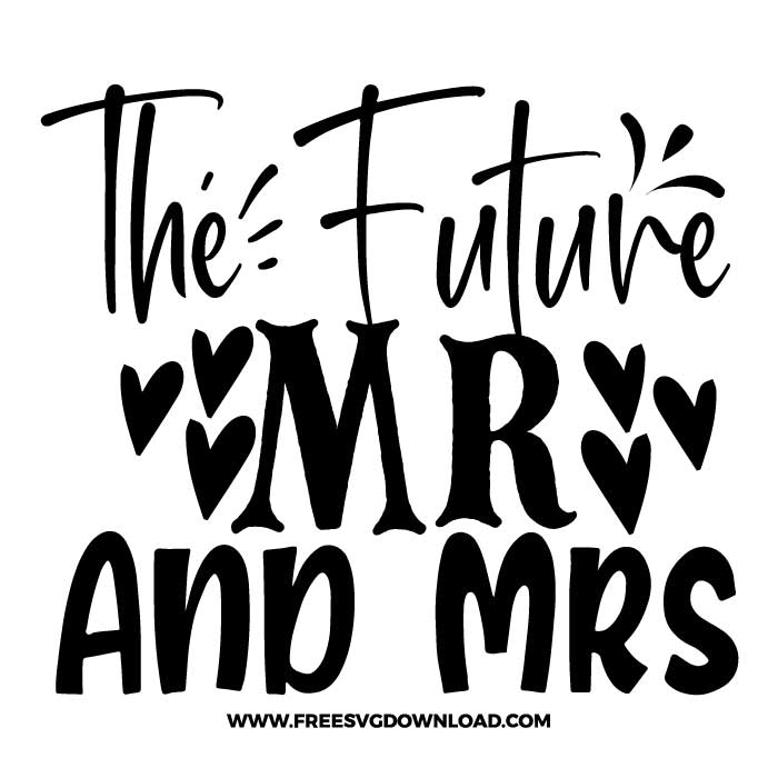 Mr and Mrs SVG and PNG file