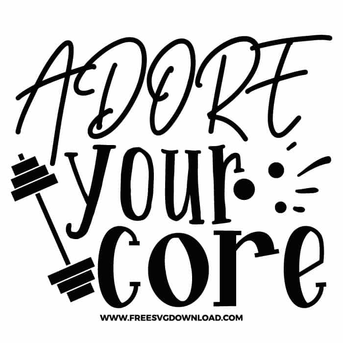 Adore your core SVG free cut files, free svg files for cricut, flip flops free svg, summer clipart, summer png, beach svg, ocean svg, sun svg