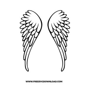 Angel wings SVG PNG cut files, SVG for Cricut Design Silhouette, free svg files, free svg files for cricut, free svg images, free svg for cricut, free svg images for cricut, svg cut file, svg designs, angel wing svg, memorial svg, in loving memory svg, halo svg, angel clipart