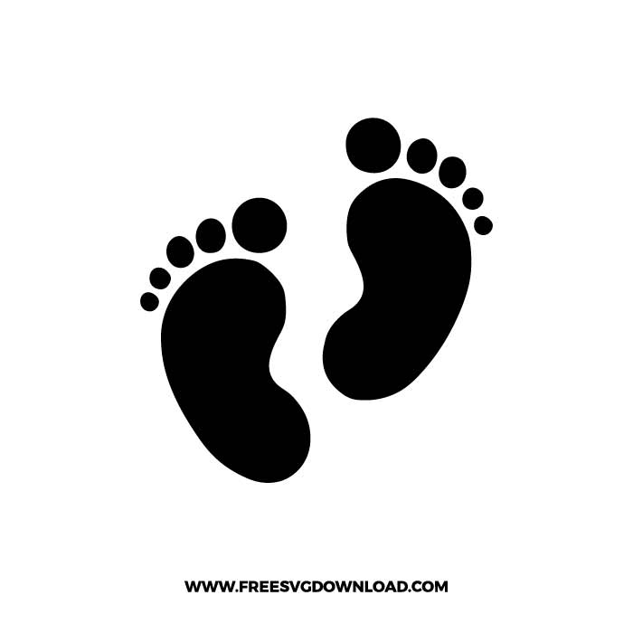 Free Free 305 Silhouette Baby Footprint Svg SVG PNG EPS DXF File