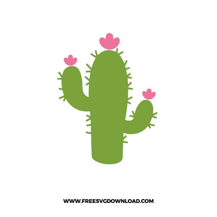 Cactus SVG & PNG, SVG Free Download, SVG for Cricut Design Silhouette, svg files for cricut, flower svg, summer svg, tropical svg