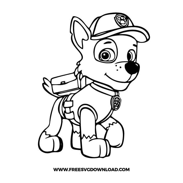 Chase paw patrol face svg