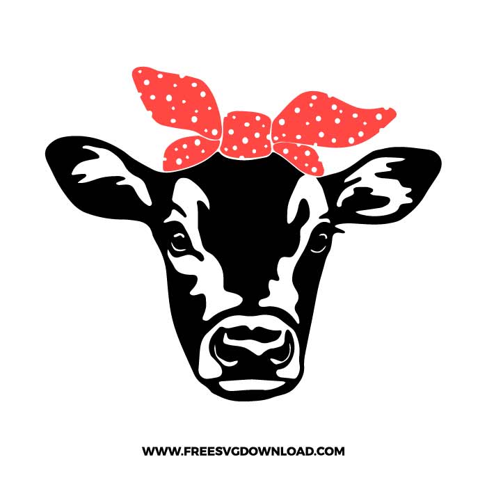Cow bow SVG & PNG, SVG Free Download, svg files for cricut, separated svg, trending svg, cow bow svg, farmhouse svg, heifer svg, cow print svg, animal svg, calf svg, cow face svg, farm svg, cow silhouette