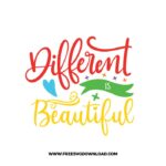 Different is beautiful SVG free & PNG, SVG Free Download, SVG for Cricut Design Silhouette, autism svg, autism awareness svg, autism mom svg, autism puzzle svg, puzzle piece svg, autism heart svg, kids svg, family svg, birthday svg, baby svg