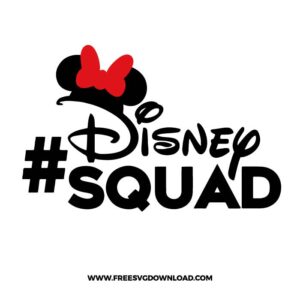 Disney Squad Minnie Mouse Free SVG File