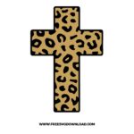 Leopard Cross free SVG, SVG Free Download, church svg, christian svg, crosses svg, religious svg, jesus svg, faith svg, cross clipart, SVG for Cricut Design Silhouette,